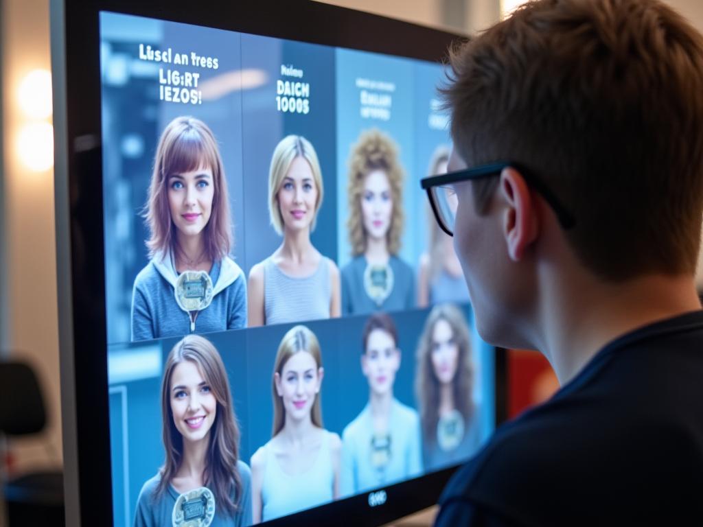 Digitale Haarberatung mit Virtual Mirror im Edelweiss Tress Atelier